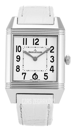 Jaeger LeCoultre Reverso Squadra Lady Automatic Biały/Skóra 28.8x42 mm 7048420