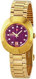 Rado Diastar Original Czerwony/Stal w odcieniu złota Ø27.3 mm R12416573