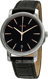 Rado Diamaster Czarny/Skóra Ø33 mm R14089165