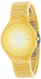 Rado True Żółty/Czeramiczna Ø39 mm R27122252