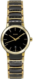 Rado Centrix Czarny/Stal w odcieniu złota Ø28 mm R30528172
