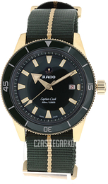 Rado Captain Cook Zielony/Skóra Ø42 mm R32504317