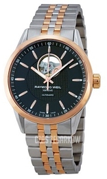 Raymond Weil Freelancer Czarny/Stal w kolorze różowego złota Ø42 mm 2710-SP5-20021