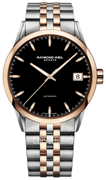 Raymond Weil Freelancer Czarny/Stal w kolorze różowego złota Ø42.5 mm 2740-SP5-20011