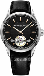 Raymond Weil Freelancer Czarny/Skóra Ø42.5 mm 2780-SL5-20001