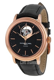 Raymond Weil Raymond Maestro Czarny/Skóra Ø39.5 mm 2827-PC5-20001