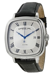 Raymond Weil Raymond Maestro Srebrny/Skóra 48x40 mm 2867-STC-00659