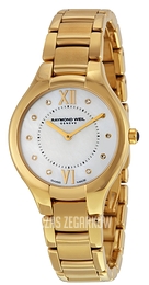 Raymond Weil Raymond Noemia Biały/Stal w odcieniu złota Ø32 mm 5132-P-00985