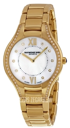 Raymond Weil Raymond Noemia Biały/Stal w odcieniu złota Ø32 mm 5132-PS-00985