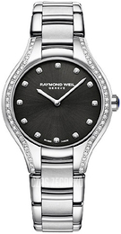 Raymond Weil Noemia Czarny/Stal Ø32 mm 5132-STS-20081