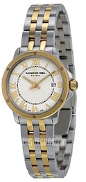 Raymond Weil Raymond Tango Biały/Stal w odcieniu złota Ø28 mm 5391-STP-00308