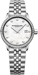 Raymond Weil Freelancer Biały/Stal Ø29 mm 5629-STS-97081