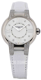 Raymond Weil Noemia Biały/Skóra Ø32 mm 5932-SLS-00995