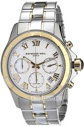 Raymond Weil Parsifal Biały/Stal Ø41 mm 7260-SG-00308