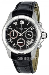 Raymond Weil Parsifal Czarny/Skóra Ø41 mm 7260-STC-00208