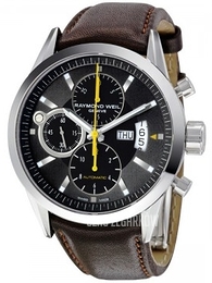 Raymond Weil Freelancer Czarny/Skóra Ø42 mm 7730-STC-20101