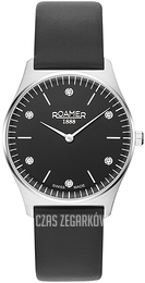 Roamer Monza Elements Crystal Ladies Czarny/Skóra Ø34 mm 650815-41-55-05