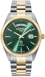Roamer Monza Primeline Day Date Zielony/Stal Ø42 mm 981662-48-75-90