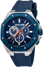 Roberto Cavalli by Franck Muller Rc-119 Niebieski/Guma Ø44 mm RV1G123P0021
