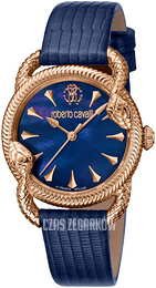 Roberto Cavalli by Franck Muller Frank Muller Niebieski/Skóra Ø33 mm RV1L072L0031