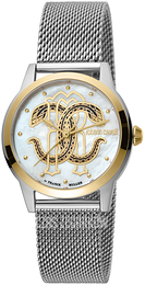 Roberto Cavalli by Franck Muller Franck Muller Biały/Stal Ø32 mm RV1L117M0111