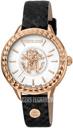 Roberto Cavalli by Franck Muller Franck Muller Srebrny/Stal w kolorze różowego złota Ø36 mm RV1L125L0041