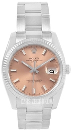 Rolex Oyster Perpetual Date Różowy/Stal Ø34 mm 115234-0006