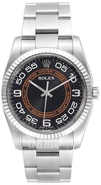 Rolex Perpetual Czarny/Stal Ø36 mm 116034/3