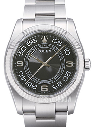 Rolex Perpetual Czarny/Stal Ø36 mm 116034/4
