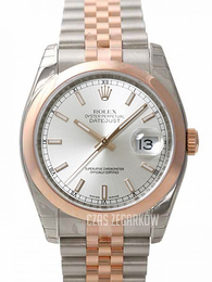 Rolex Datejust Two Tone Srebrny/18 karatowe różowe złoto Ø36 mm 116201/29