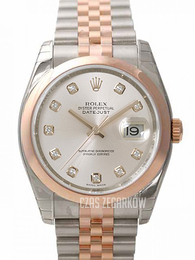 Rolex Datejust Two Tone Kremowy/18 karatowe różowe złoto Ø36 mm 116201-0063