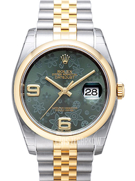 Rolex Datejust 36 Zielony/Stal Ø36 mm 116203-0162
