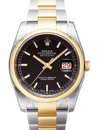 Rolex Datejust 36 Czarny/Stal Ø36 mm 116203-0126