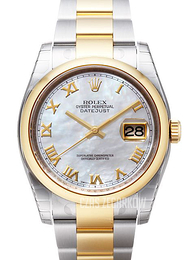 Rolex Datejust 36 Biały/Stal Ø36 mm 116203-0190