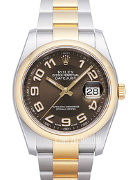 Rolex Datejust 36 Brązowy/Stal Ø36 mm 116203-0152