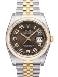 Rolex Datejust 36 Brązowy/Stal Ø36 mm 116203-0159