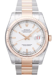 Rolex Datejust 36 Biały/Stal Ø36 mm 116231-39