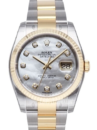 Rolex Datejust 36 Biały/Stal Ø36 mm 116233-0167