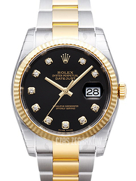 Rolex Datejust 36 Czarny/Stal Ø36 mm 116233-0175