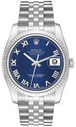 Rolex Datejust Steel Niebieski/Stal Ø36 mm 116234-0141