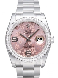 Rolex Datejust Steel Różowy/Stal Ø36 mm 116244-0007