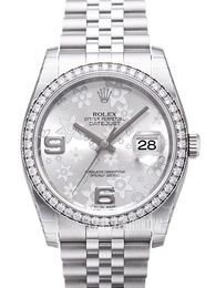 Rolex Datejust Steel Srebrny/Stal Ø36 mm 116244-0002