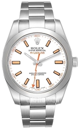 Rolex Milgauss Biały/Stal Ø40 mm 116400/2