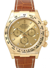 Rolex Daytona Żółte złoto/Skóra Ø40 mm 116518/21