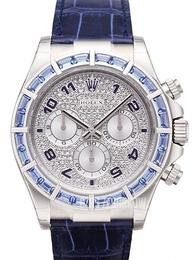 Rolex Daytona Srebrny/Skóra Ø40 mm 116589/SACI/1