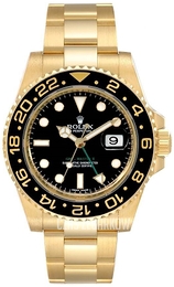 Rolex GMT-Master II Czarny/18 karatowe żółte złoto Ø40 mm 116718LN-0001