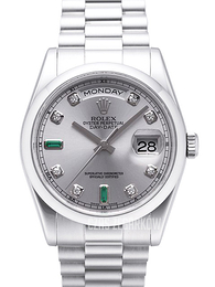 Rolex Day-Date 36 Srebrny/Platyna Ø36 mm 118206-0114