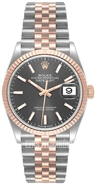 Rolex Datejust 36 Szary/18 karatowe różowe złoto Ø36 mm 126231-0013