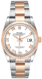 Rolex Datejust 36 Biały/18 karatowe różowe złoto Ø36 mm 126231-0016