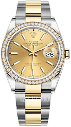 Rolex Datejust 36 Żółte złoto/18 karatowe żółte złoto Ø36 mm 126283RBR-0002